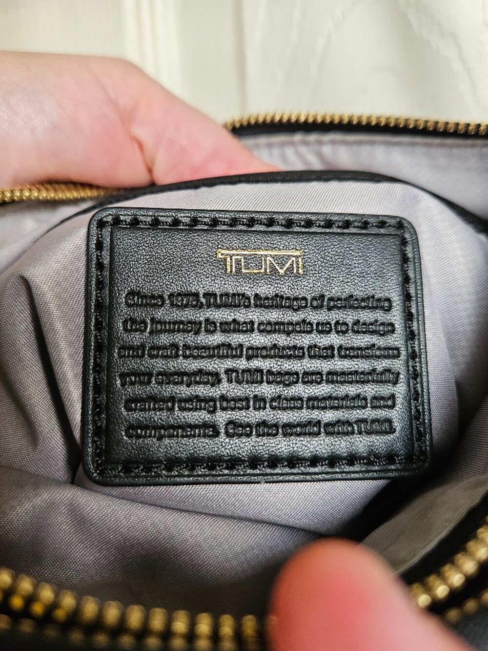 TUMI Black Nylon Crossbody, Voyageur Tula Bag - Picture 7 of 9